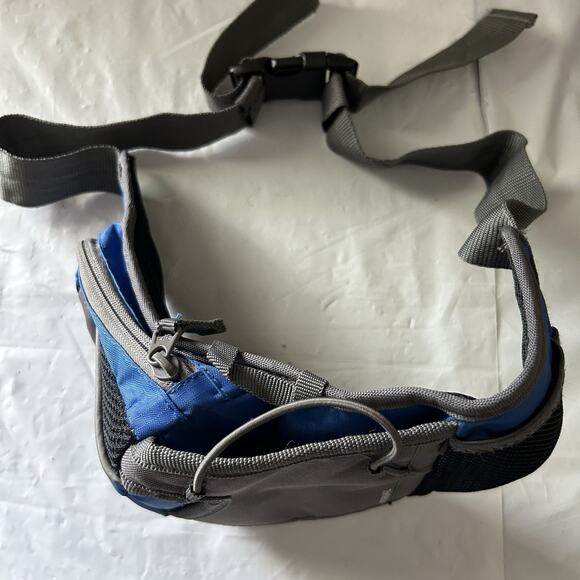 Outdoor Poducts belt bag with Water Bottle / Fanny Pack Blue/Grey Camping - Picture 12 of 15